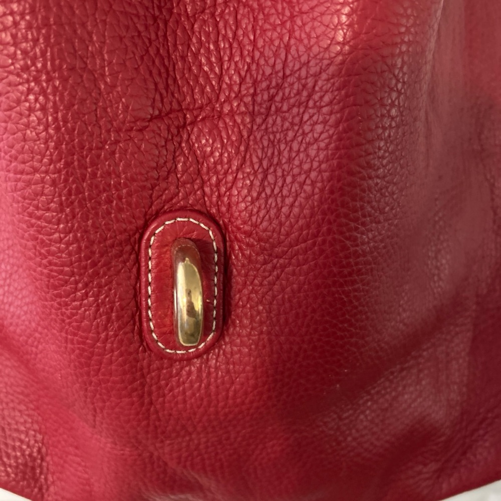 Red Leather Women's Bag - Picture 4 of 15